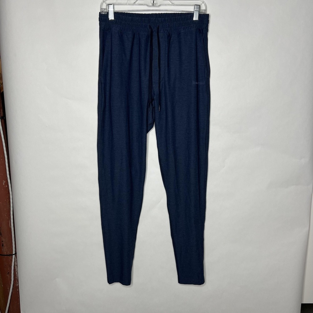 Outdoor Voices Pants Mens Small Blue Knit Joggers Lightweight Stretch Athletic